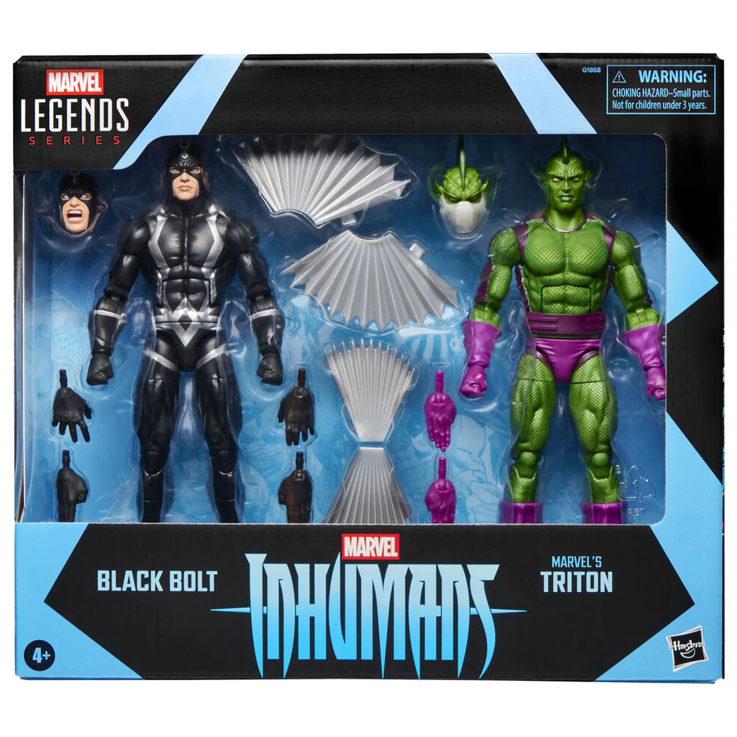 Marvel Legends Series Inhumans Black Bolt & Triton Doppelpack 2 Figuren 15 cm Produktfoto