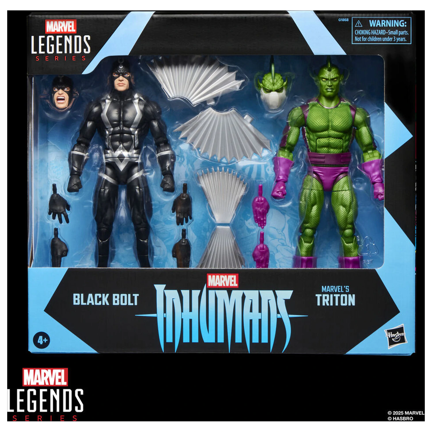 Marvel Legends Series Inhumans Black Bolt & Triton Doppelpack 2 Figuren 15 cm Produktfoto