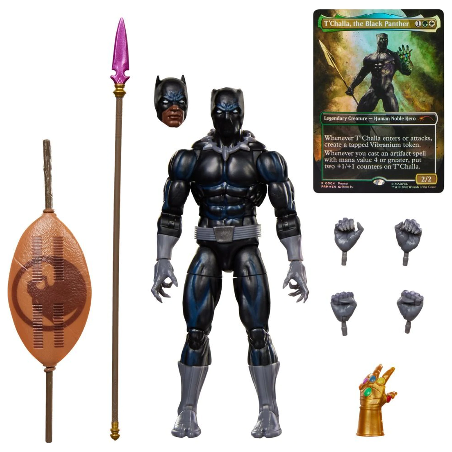 Marvel Legends Series Magic The Gathering Black Panther Figur 15 cm Produktfoto