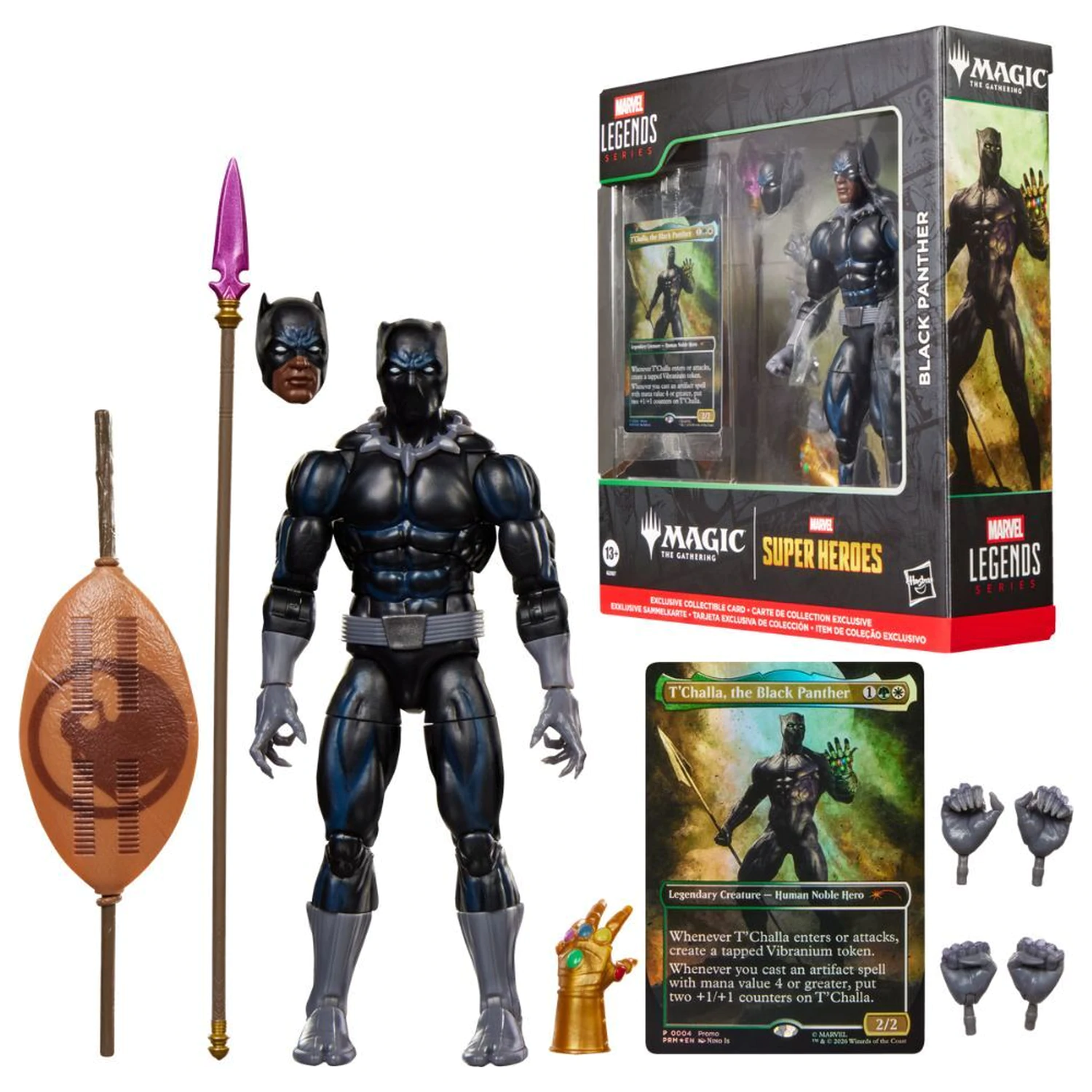 Marvel Legends Series Magic The Gathering Black Panther Figur 15 cm Produktfoto