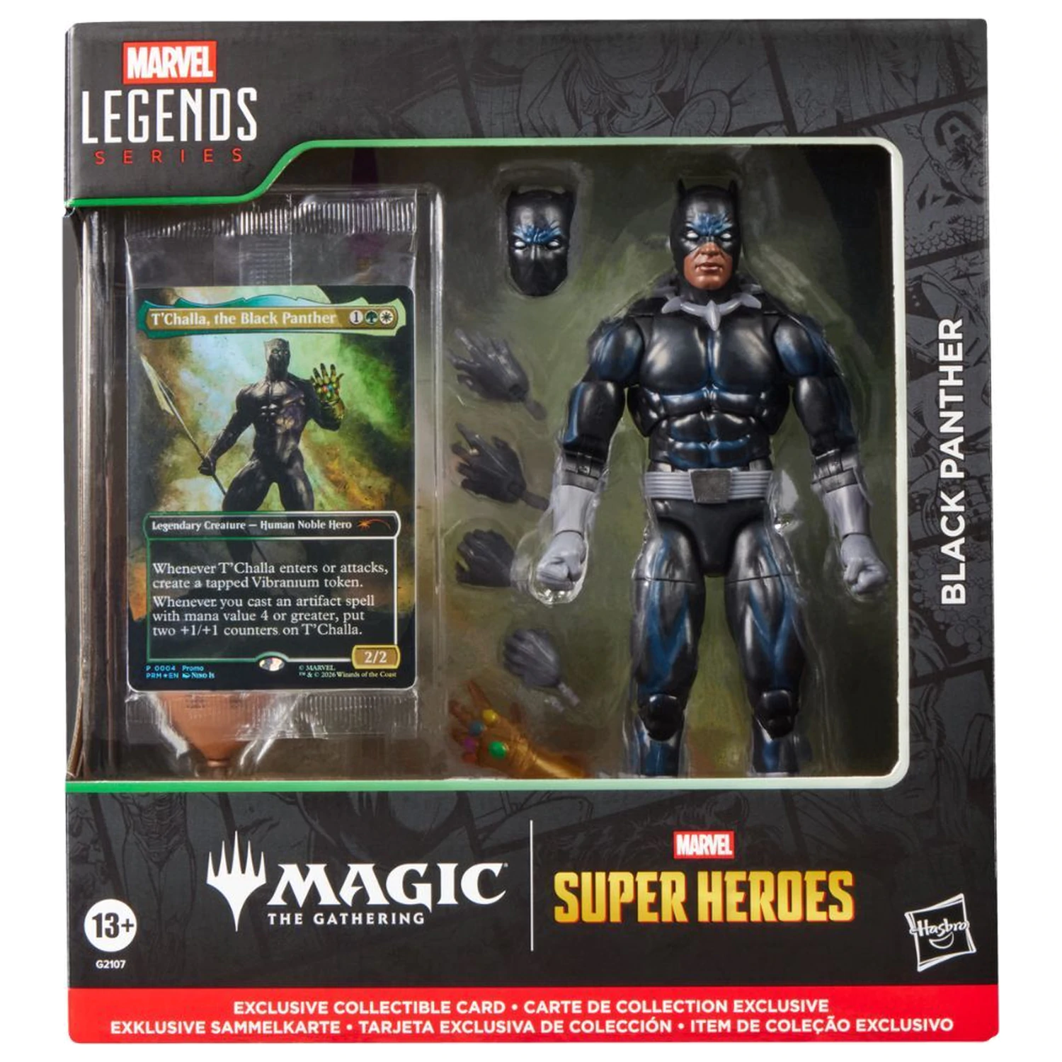 Marvel Legends Series Magic The Gathering Black Panther Figur 15 cm Produktfoto