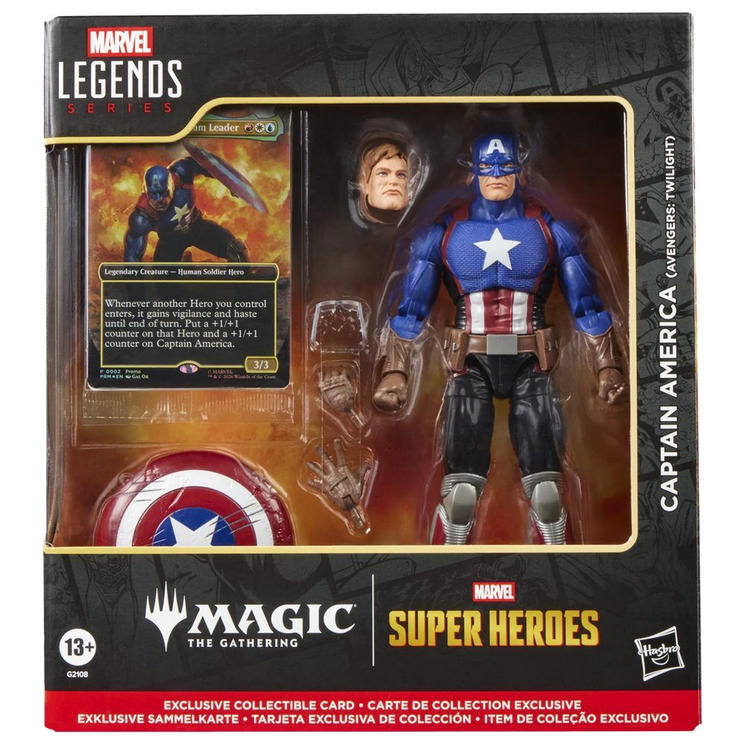Marvel Legends Series Magic The Gathering Captain America Avengers Twilight Figur 15 cm Produktfoto
