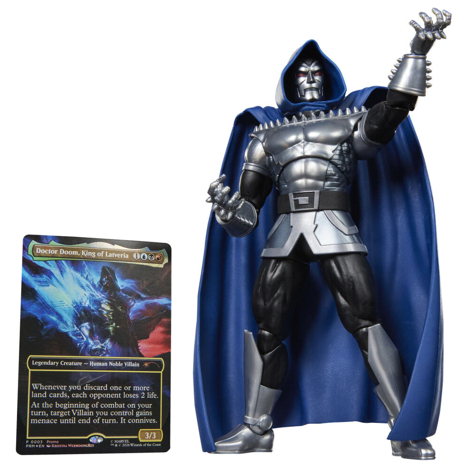 Marvel Legends Series Magic The Gathering Doctor Doom 2099 Figur 15cm Produktfoto