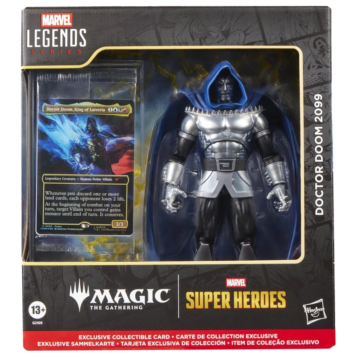 Marvel Legends Series Magic The Gathering Doctor Doom 2099 Figur 15cm Produktfoto
