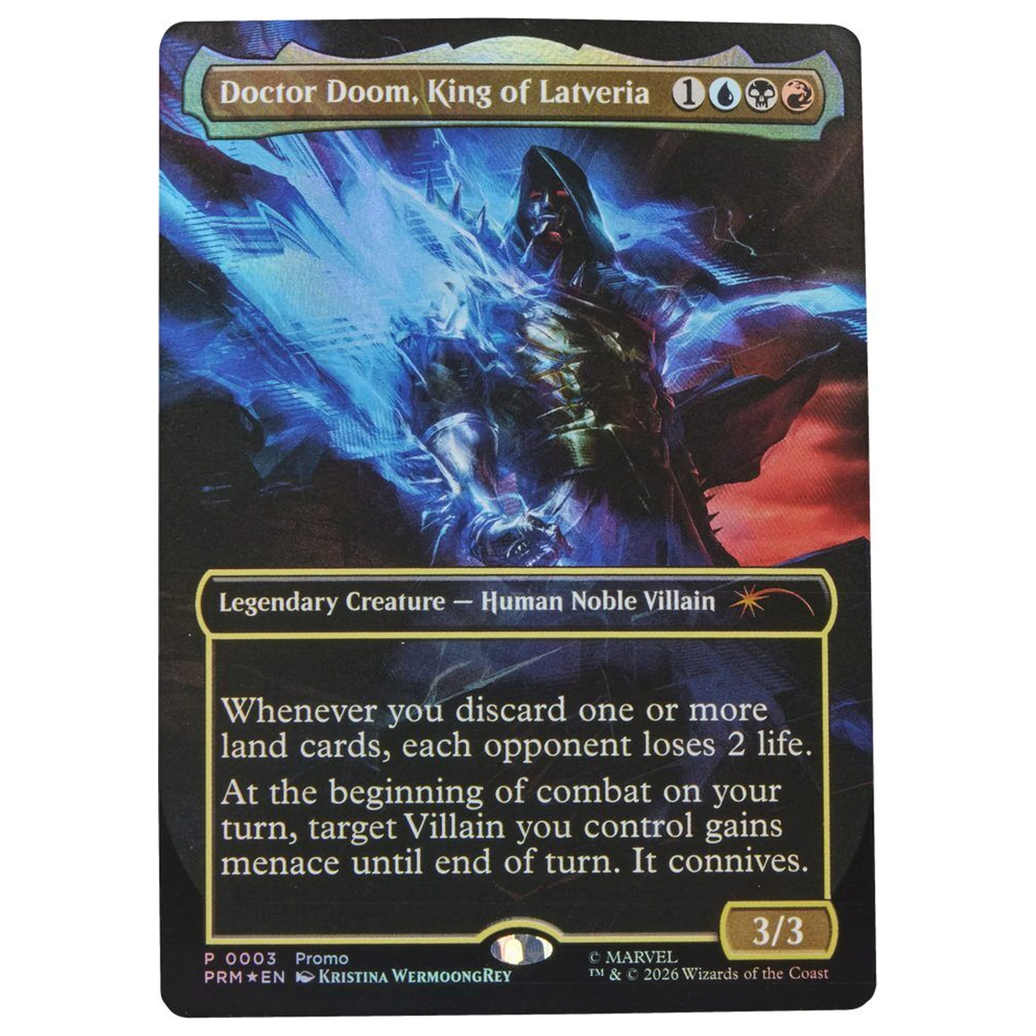 Marvel Legends Series Magic The Gathering Doctor Doom 2099 Figur 15cm Produktfoto