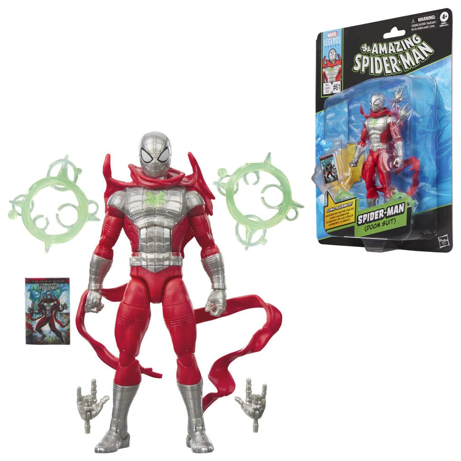 Marvel Legends Series Spiderman Doom Suit The Amazing Spider-Man Figur 15cm Produktfoto