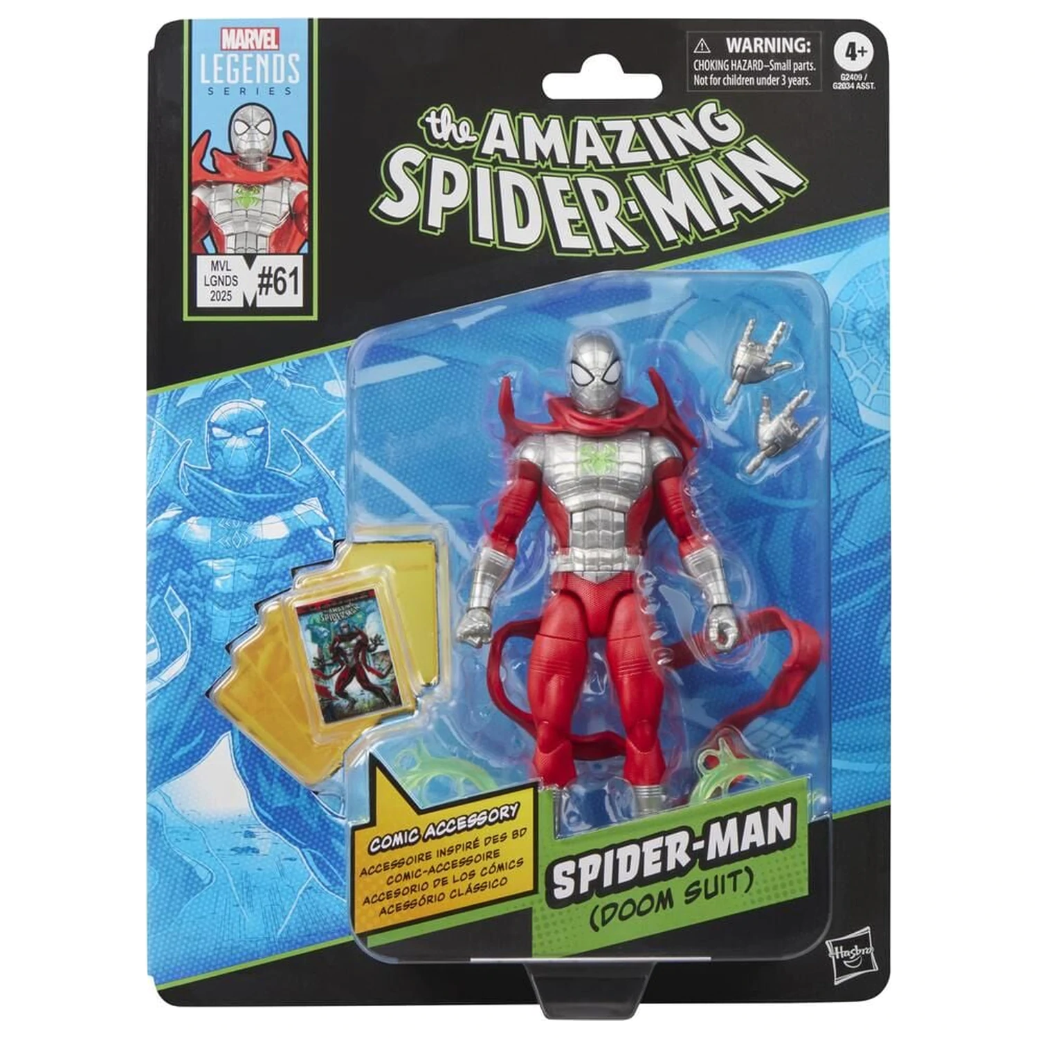 Marvel Legends Series Spiderman Doom Suit The Amazing Spider-Man Figur 15cm Produktfoto
