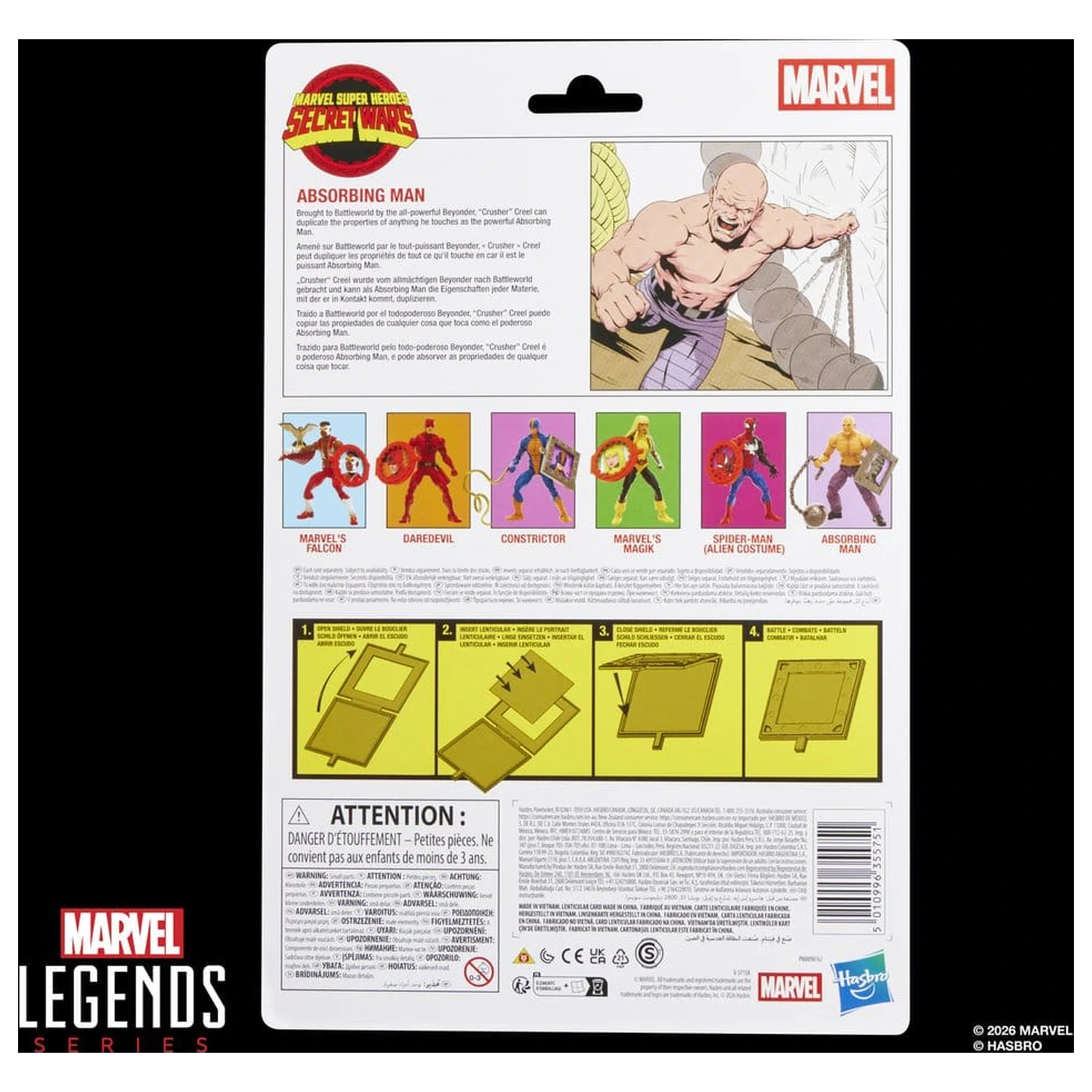 Marvel Legends Series Secret Wars Absorbing Figur 15cm Produktfoto