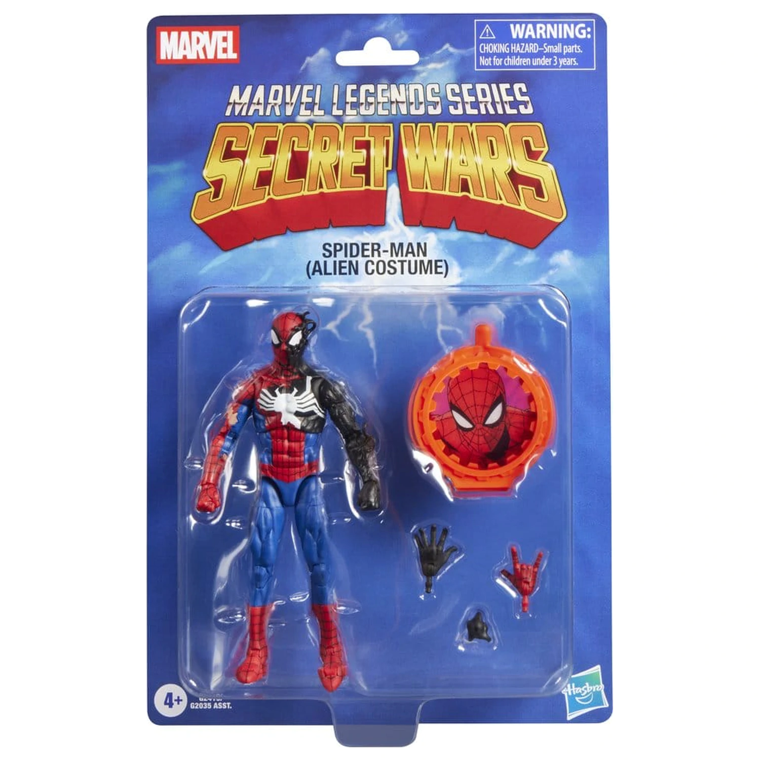 Marvel Legends Series Secret Wars Spiderman Alien Costume Figur 15cm Produktfoto