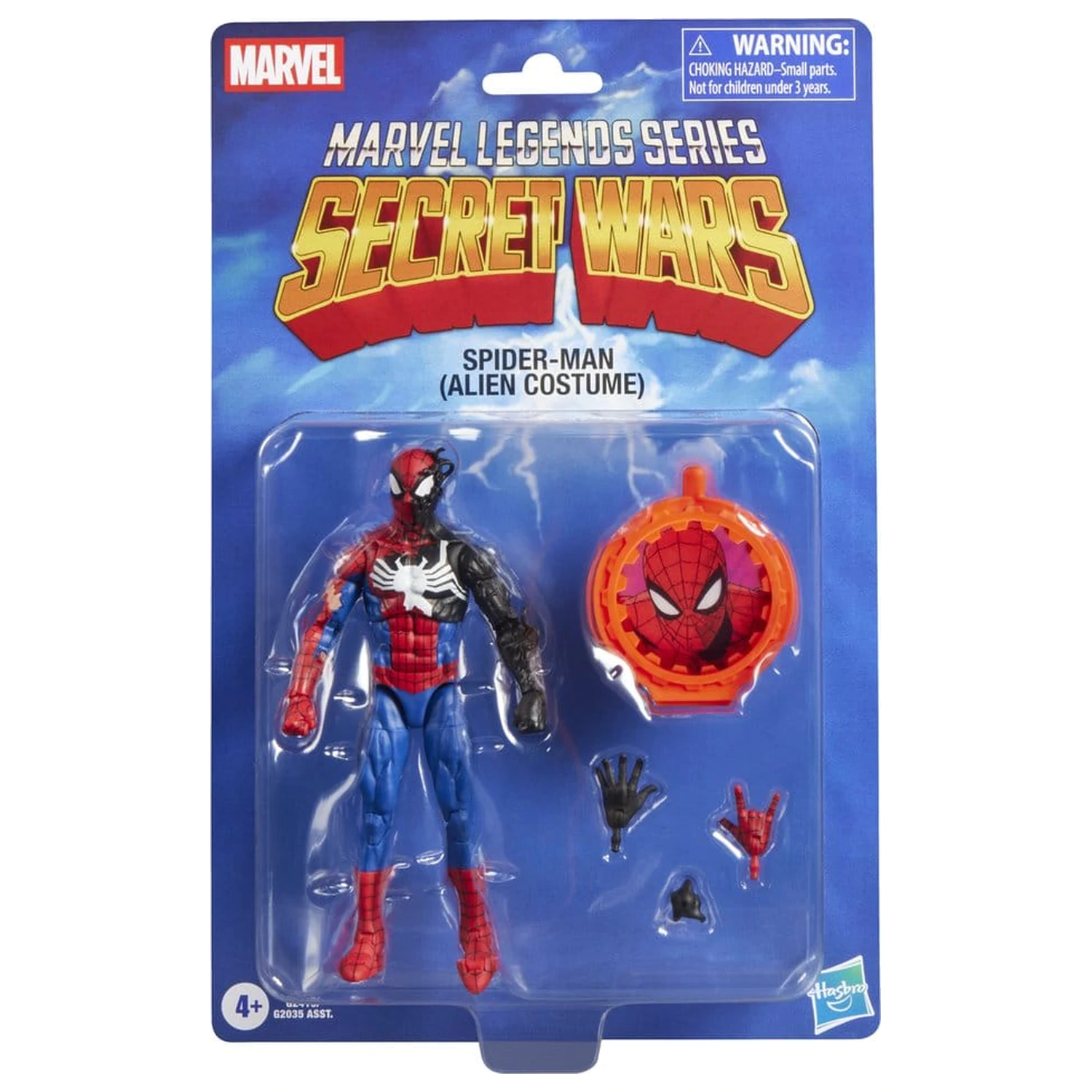 Marvel Legends Series Secret Wars Spiderman Alien Costume Figur 15cm Produktfoto