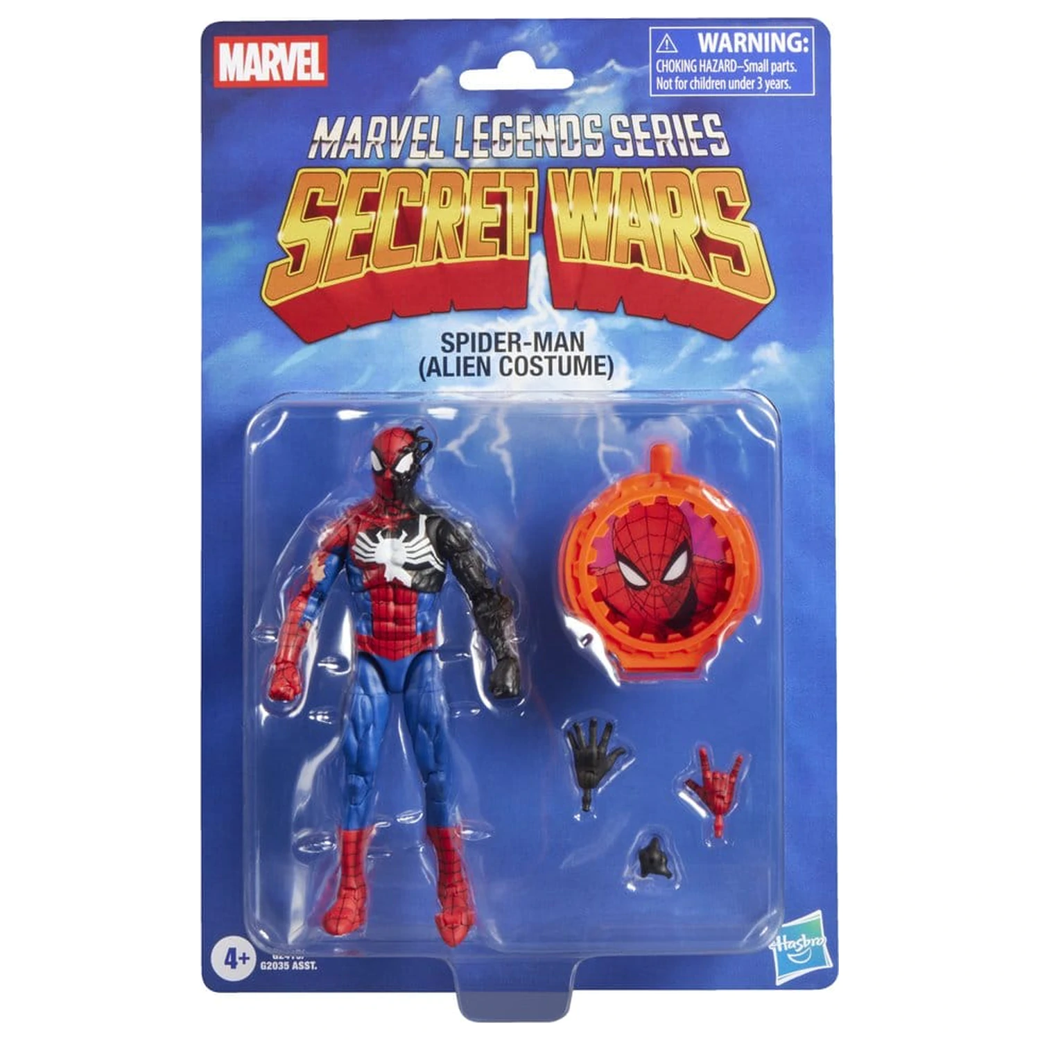 Marvel Legends Series Secret Wars Spiderman Alien Costume Figur 15cm Produktfoto