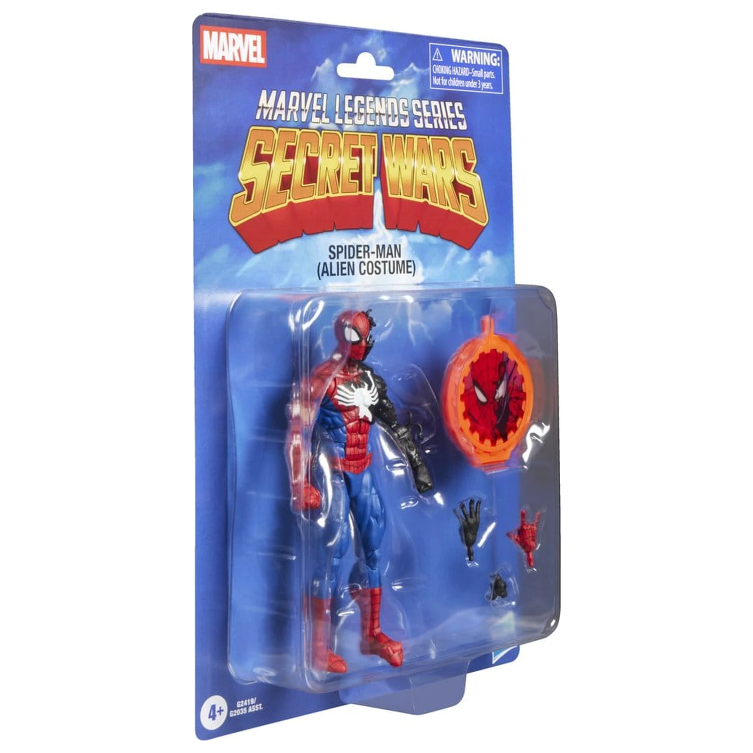 Marvel Legends Series Secret Wars Spiderman Alien Costume Figur 15cm Produktfoto