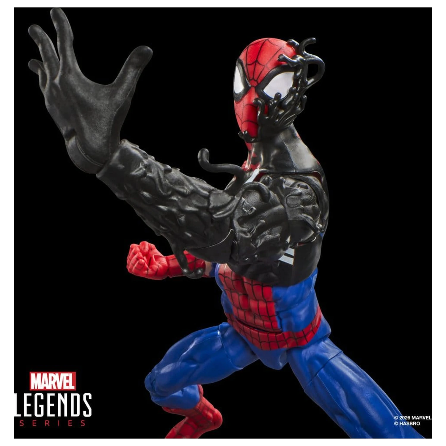 Marvel Legends Series Secret Wars Spiderman Alien Costume Figur 15cm Produktfoto