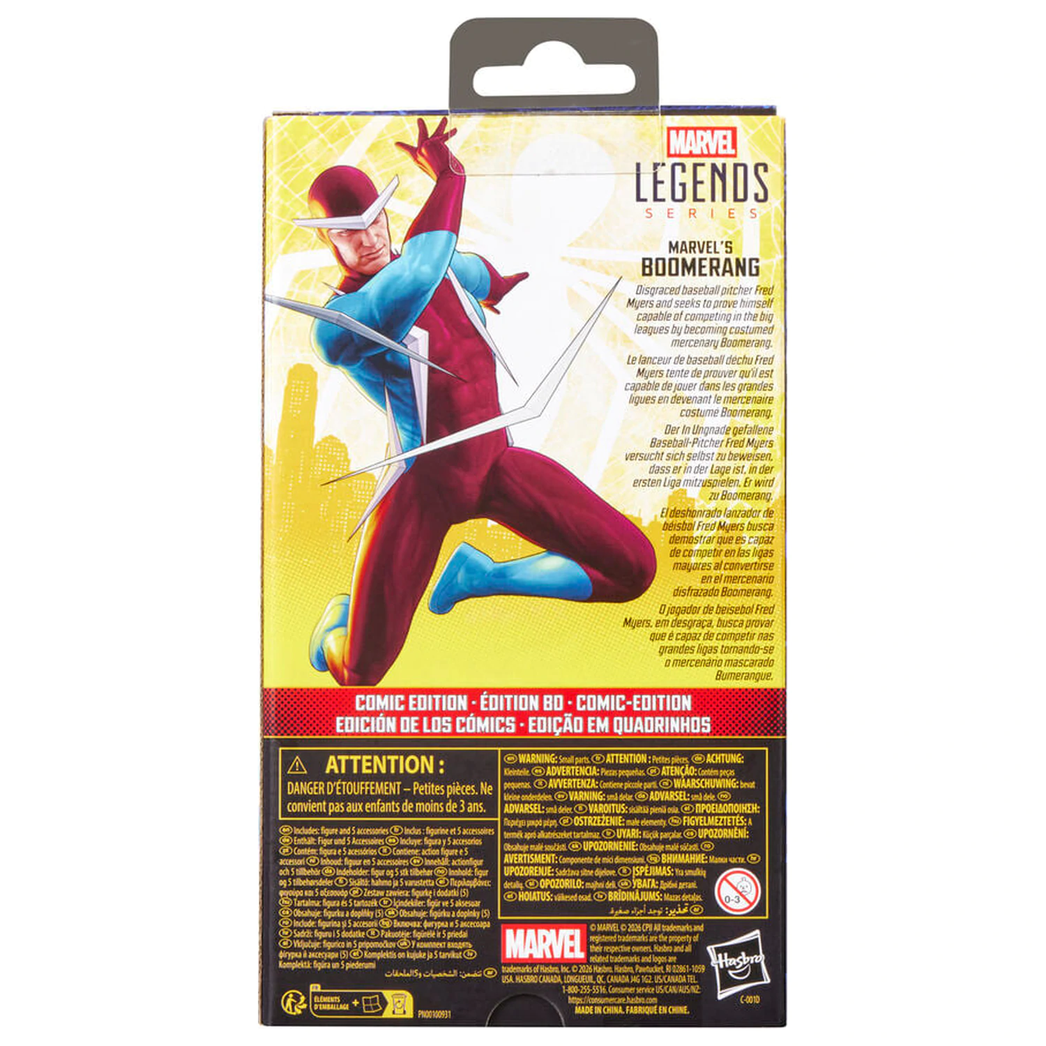 Marvel Legends Serie Spider-Man Brand New Day Marvel's Boomerang Figur 15cm Produktfoto