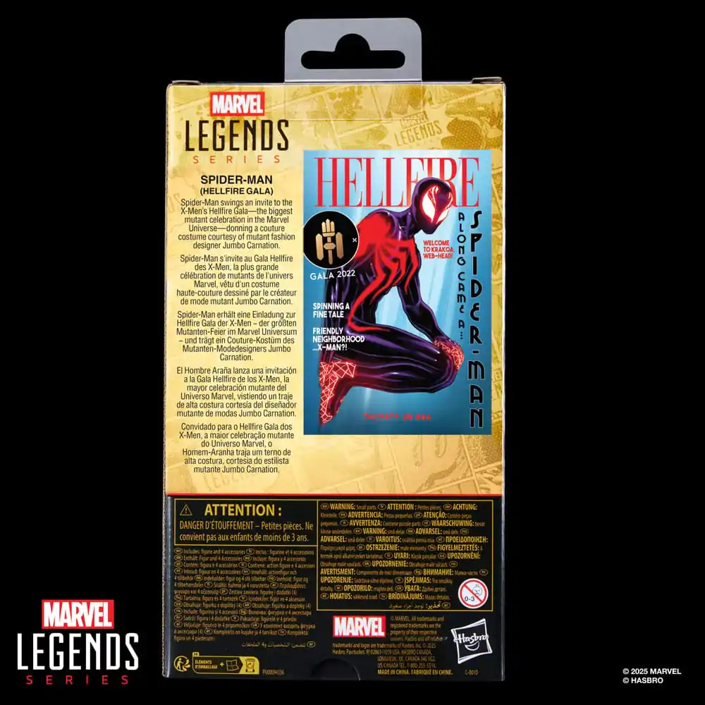 Marvel Legends Series Spider-Man Hellfire Gala X-Men: Hellfire Figur 15cm Produktfoto