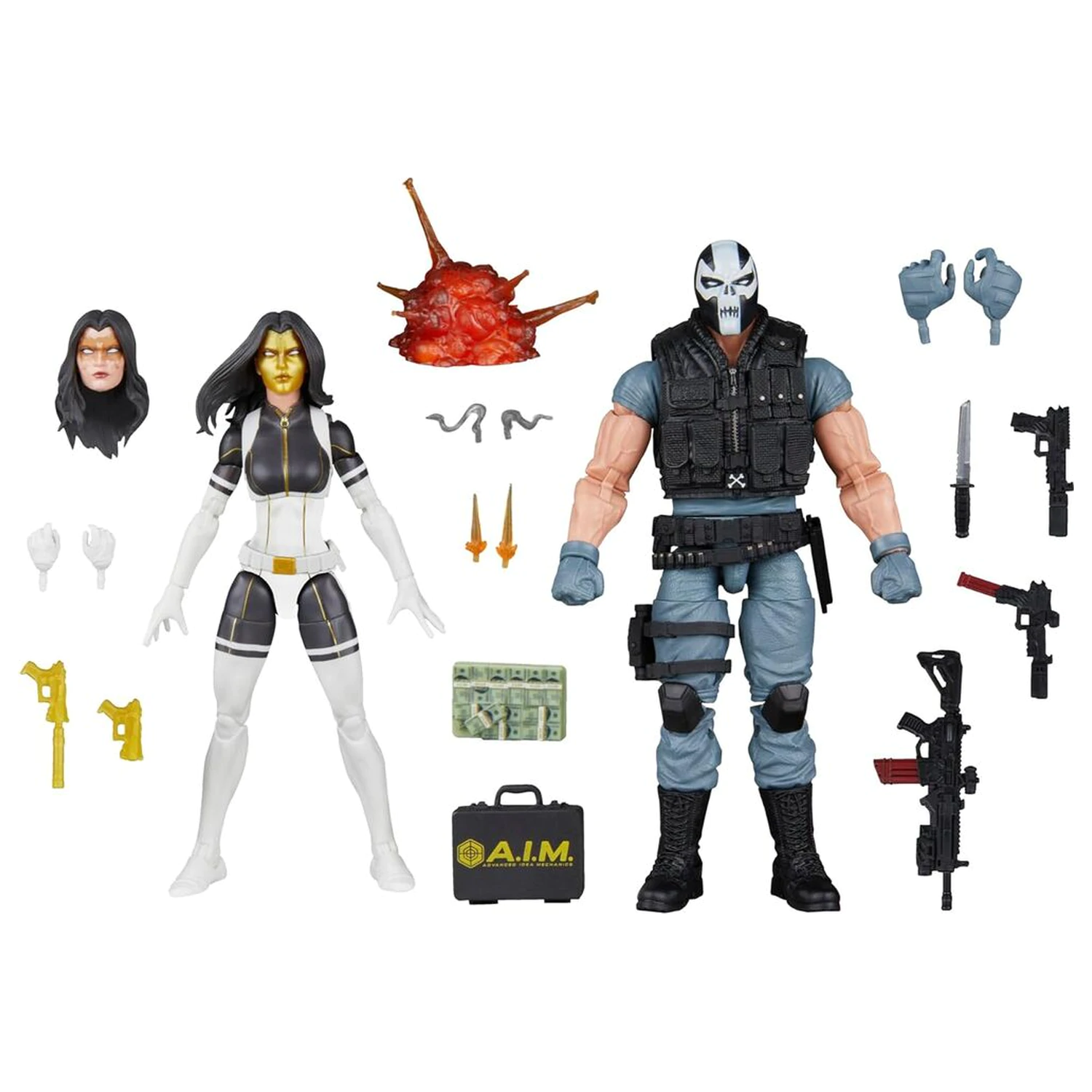 Marvel Legends Series Super Villains Madame Masque & Crossbones Doppelpack 2 Figuren 15cm Produktfoto