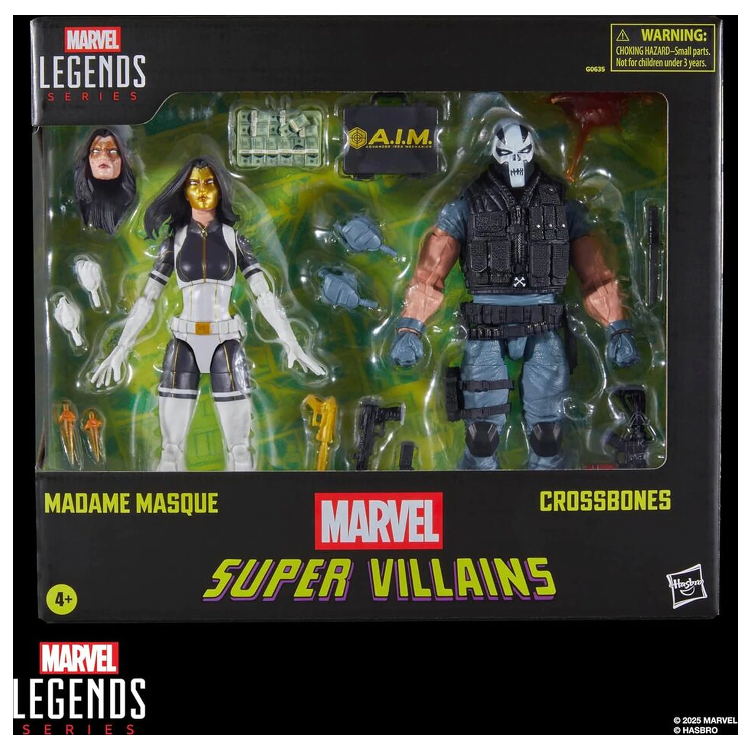 Marvel Legends Series Super Villains Madame Masque & Crossbones Doppelpack 2 Figuren 15cm Produktfoto