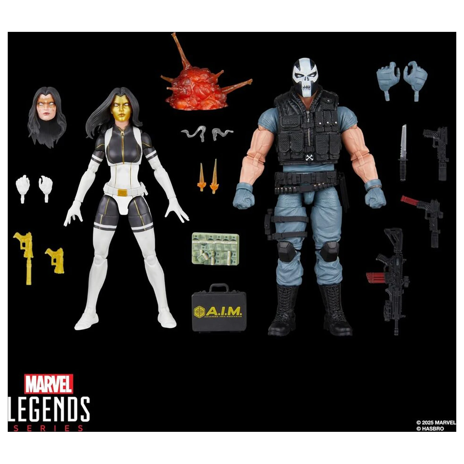 Marvel Legends Series Super Villains Madame Masque & Crossbones Doppelpack 2 Figuren 15cm Produktfoto