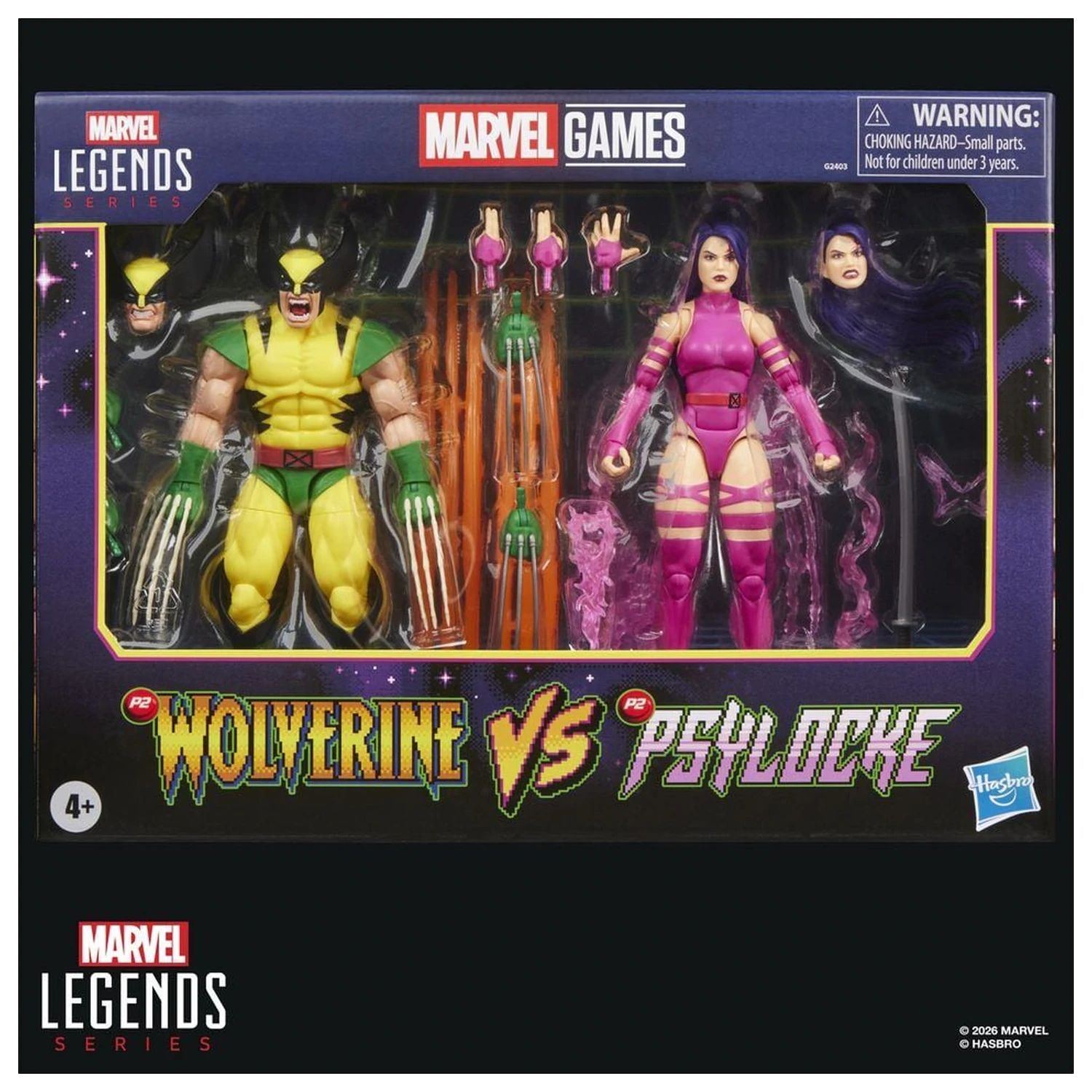 Marvel Legends Series Wolverine Vs Psylocke Pack 2 Figuren 15cm Produktfoto