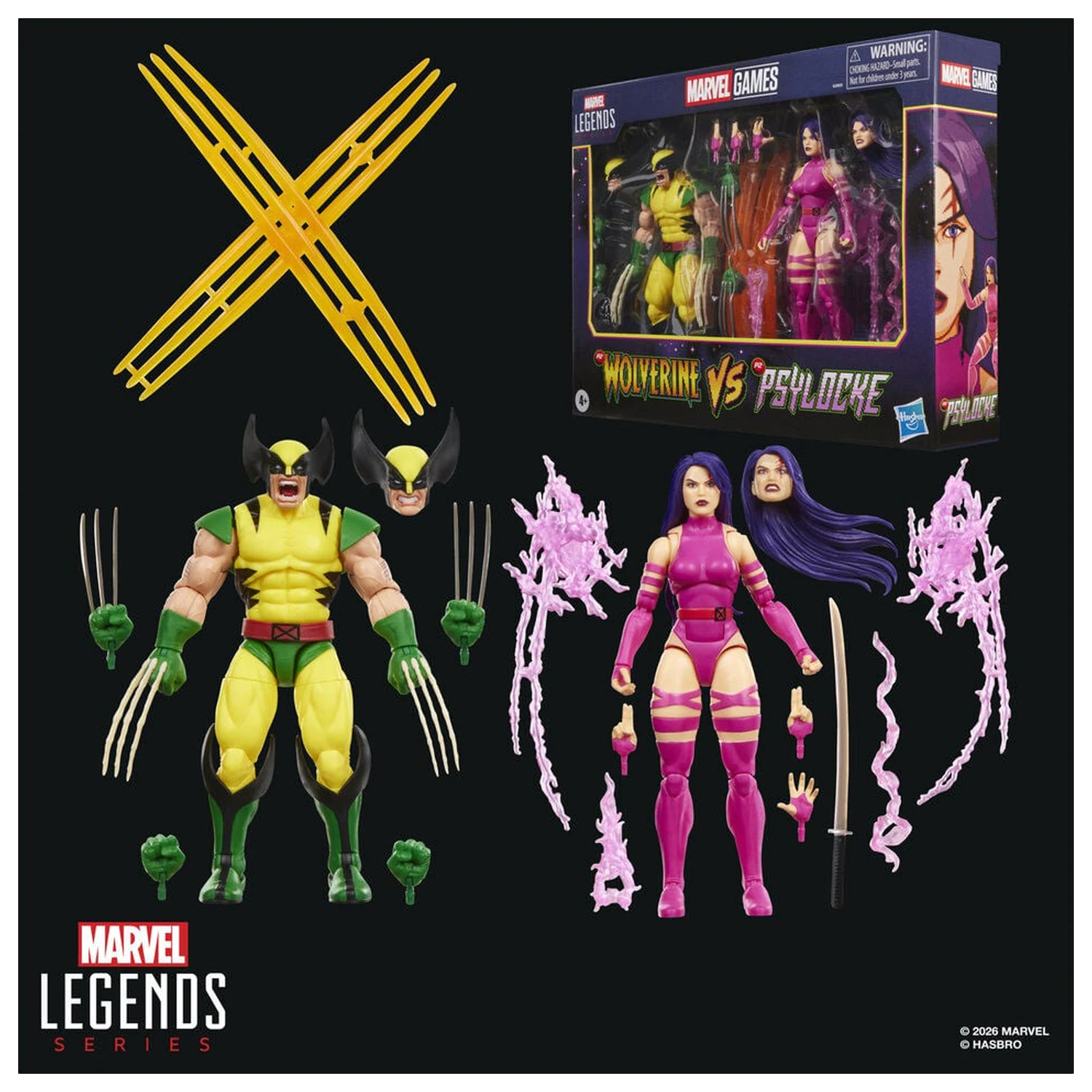 Marvel Legends Series Wolverine Vs Psylocke Pack 2 Figuren 15cm Produktfoto
