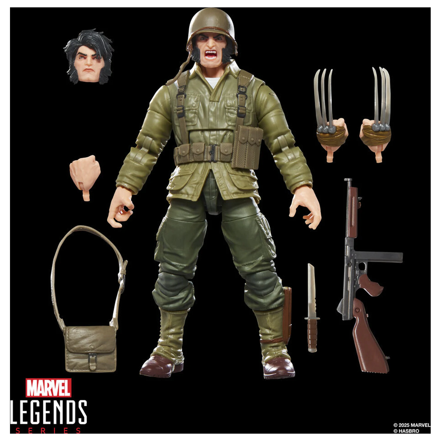 Marvel Legends Series Wolverine WwIl Logan Figur 15 cm Produktfoto
