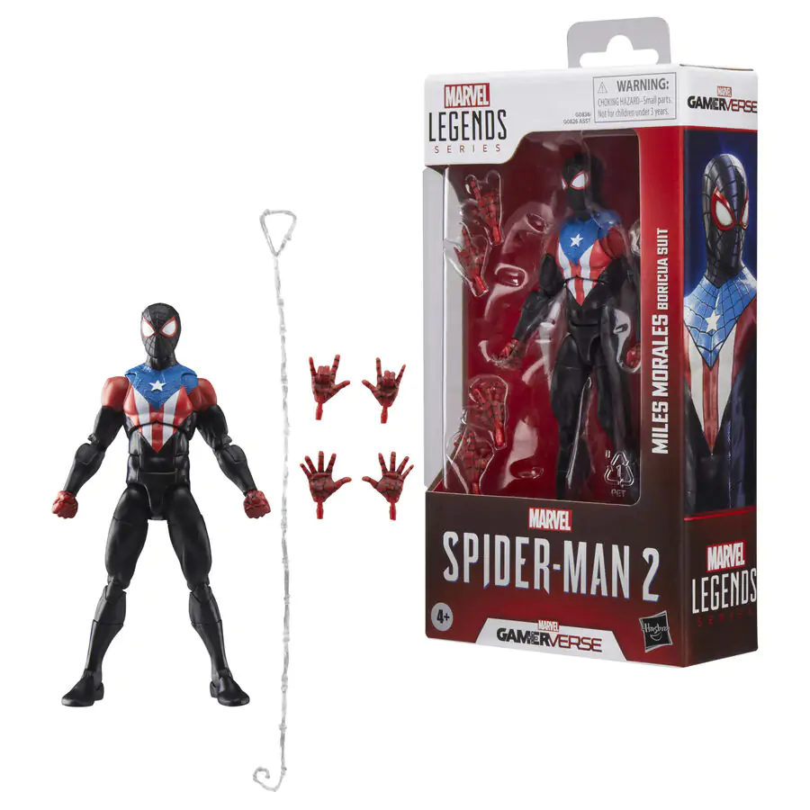 Marvel Legends Spider-Man 2 Miles Morales Boricua Suit Figur 15 cm Produktfoto