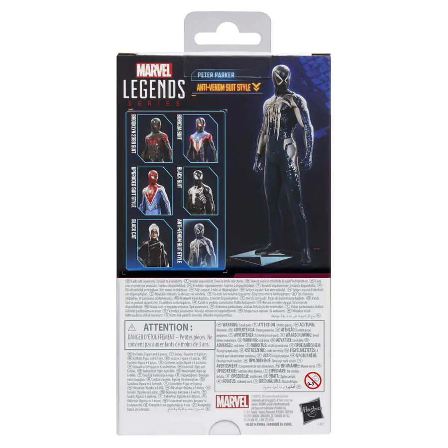 Marvel Legends Spider-Man 2 Peter Parker Anti-Venom Suit Style Figur 15 cm Produktfoto