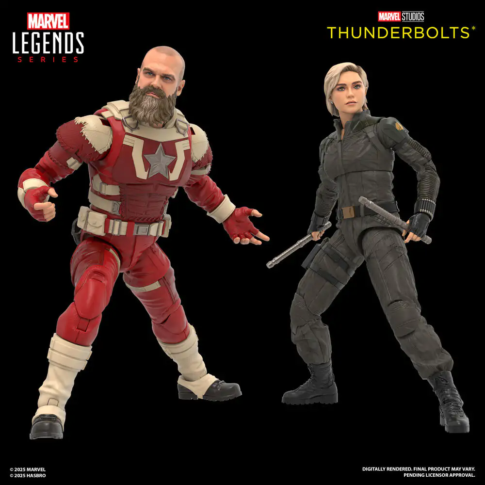 Marvel Legends Thunderbolts Yelena Belova und Red Guardian Pack 2 Figuren Produktfoto