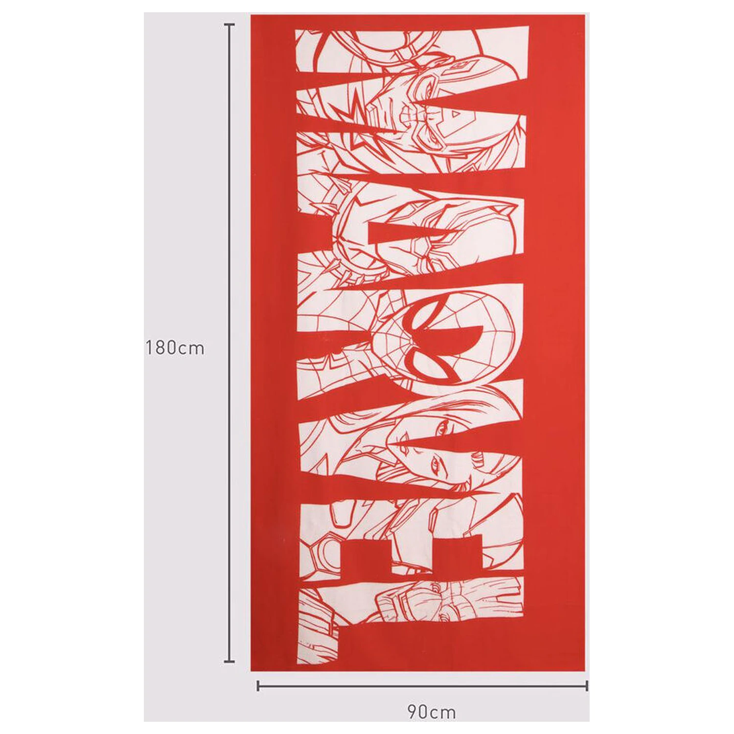 Marvel Logo Mikrofasertuch Strandtuch Produktfoto