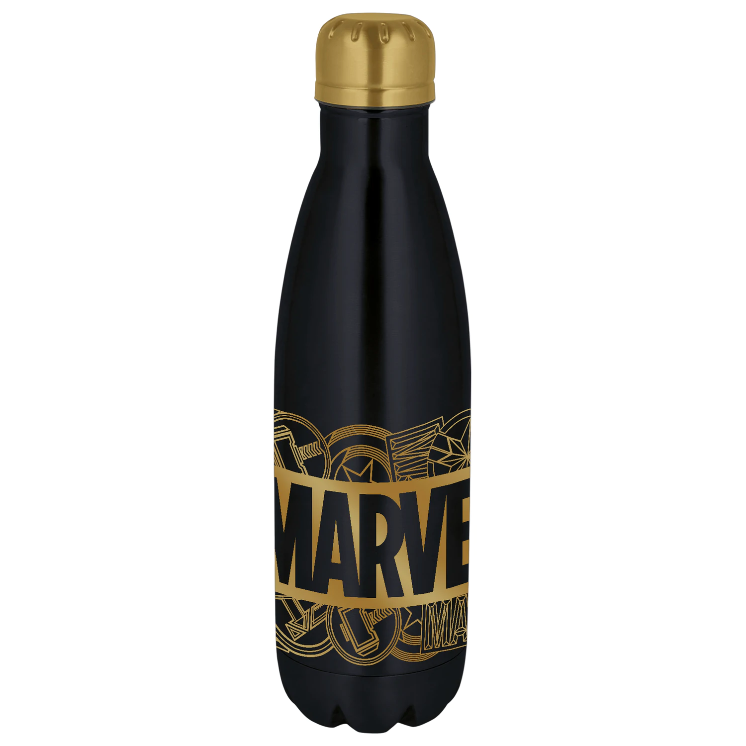 Marvel Logo Edelstahl Flasche Produktfoto
