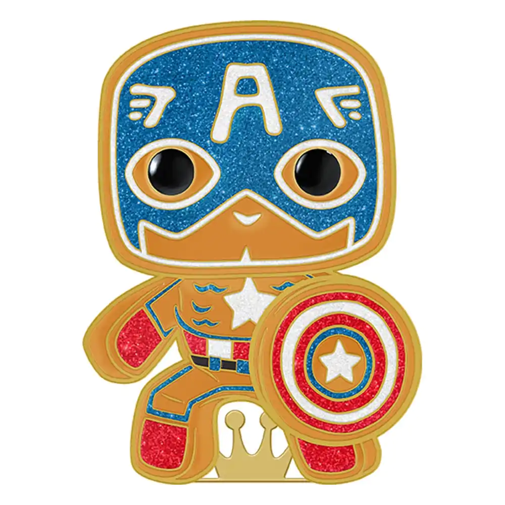 Marvel Loungefly POP! Pin Ansteck-Pin Captain America 10 cm Produktfoto
