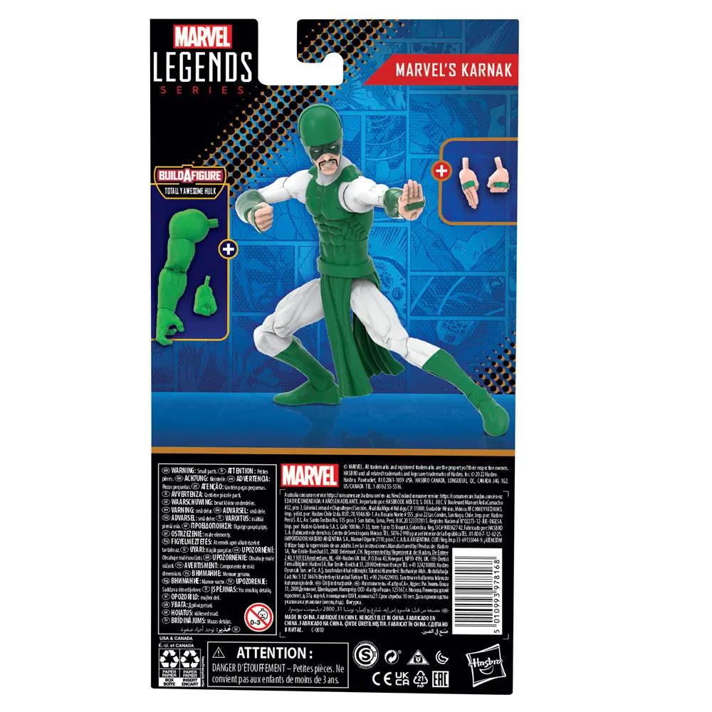 Marvel Legends Actionfigur Marvel's Karnak (BAF: Totally Awesome Hulk) 15 cm termékfotó