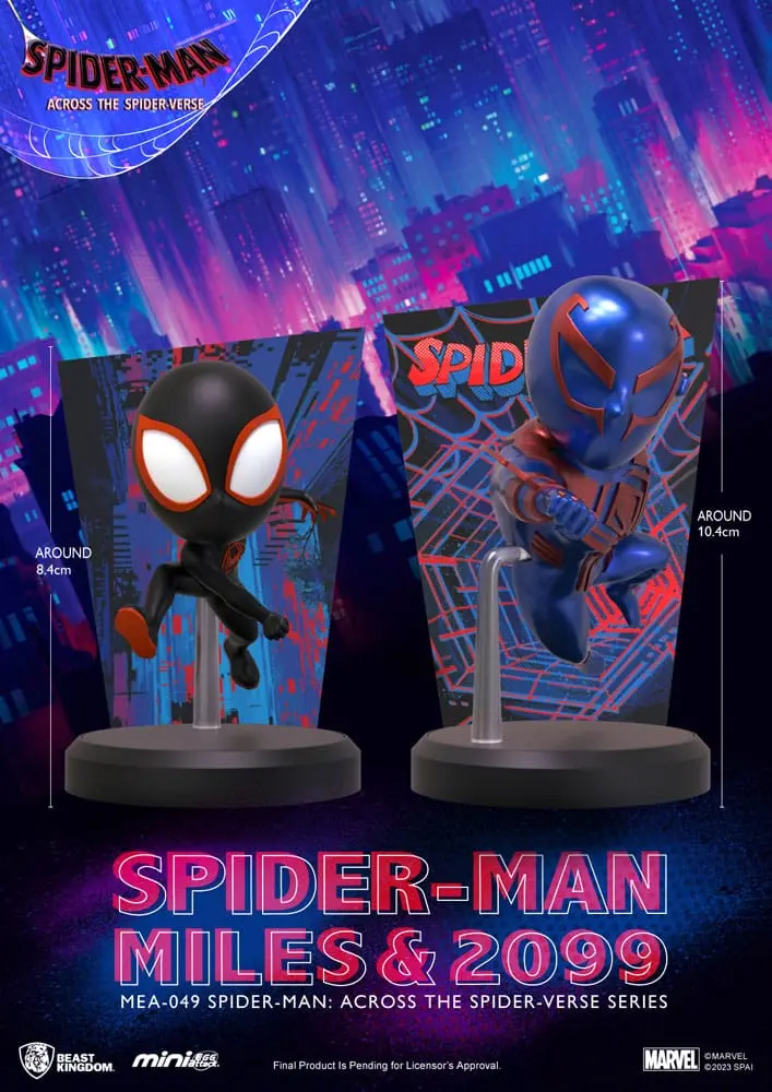 Marvel Mini Egg Attack Figur Spider-Man: Across the Spider-Verse Series Spider-man Miles &amp; 2099 8 -10 cm Produktfoto