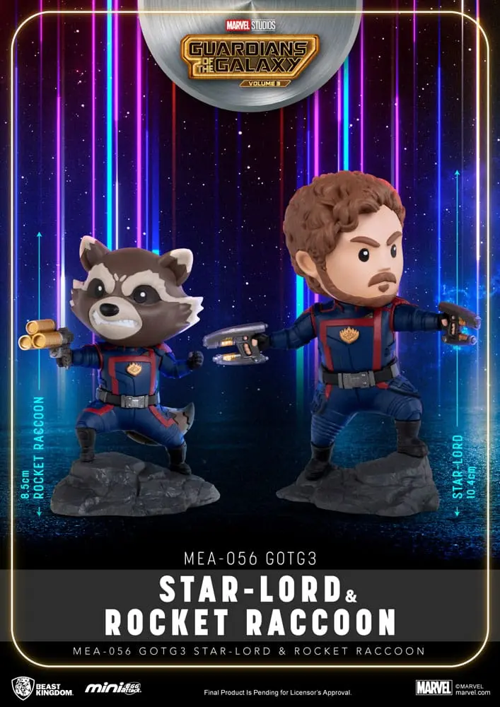 Marvel Mini Egg Attack Figuren Guardians of the Galaxy 3 Star Lord & Rocket Raccoon 8-10 cm Produktfoto