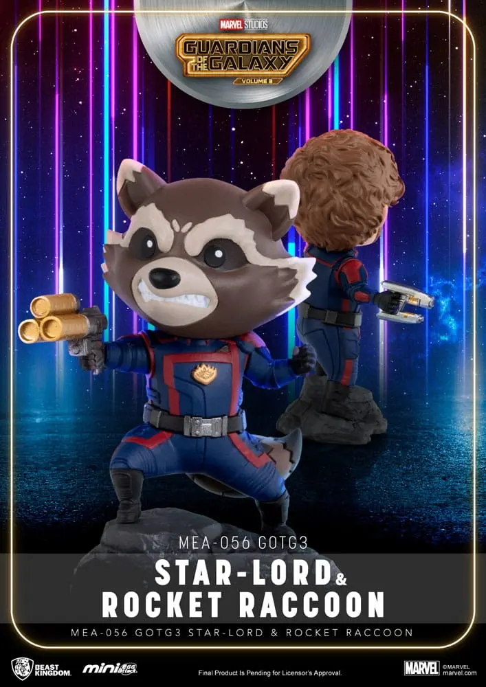 Marvel Mini Egg Attack Figuren Guardians of the Galaxy 3 Star Lord & Rocket Raccoon 8-10 cm Produktfoto