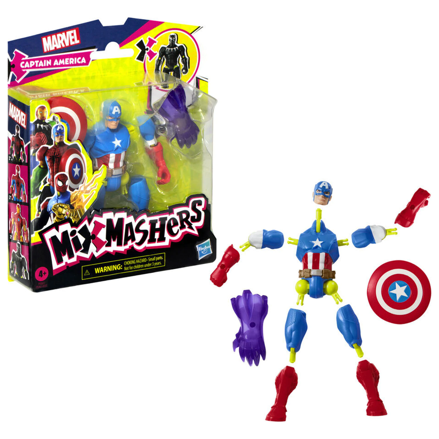 Marvel Mix Mashers Captain America Figur 12cm Produktfoto