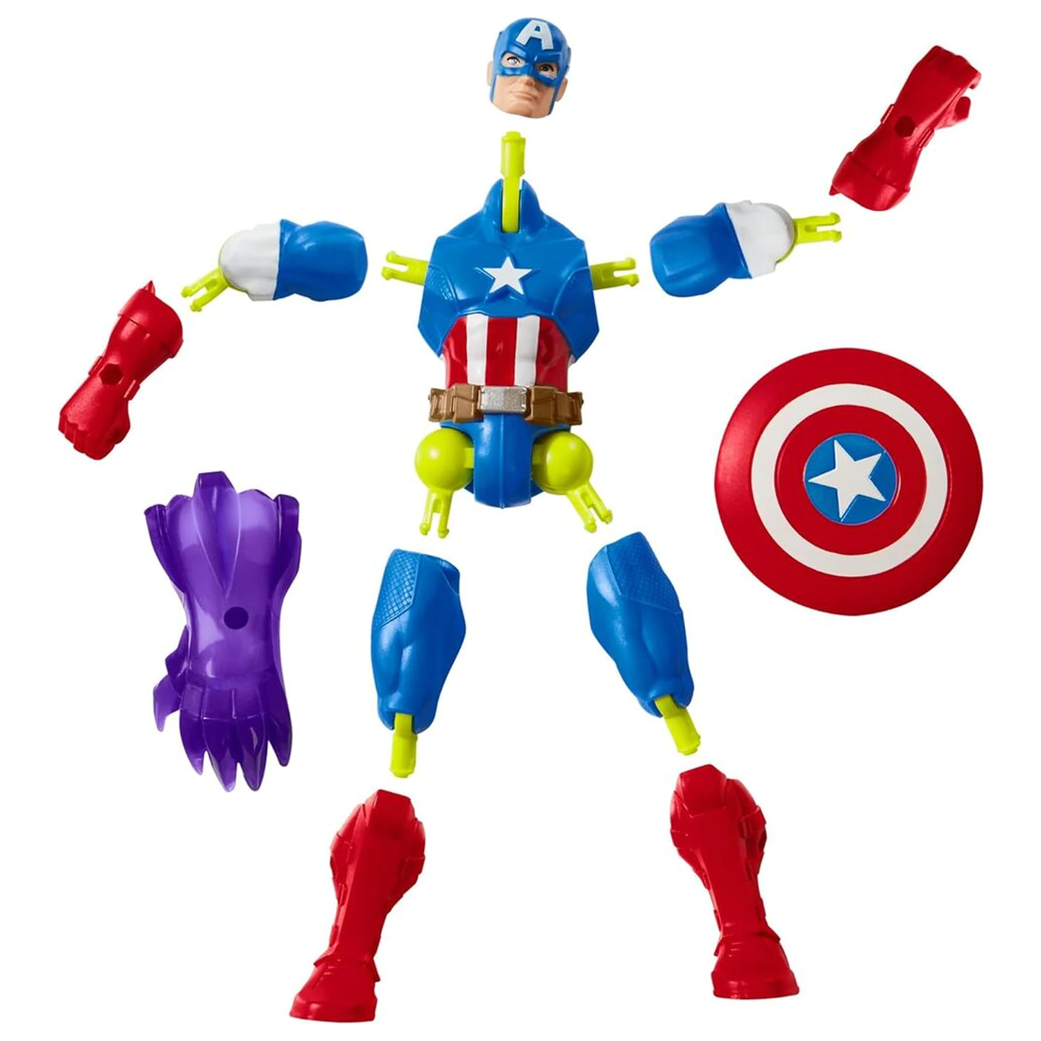 Marvel Mix Mashers Captain America Figur 12cm Produktfoto