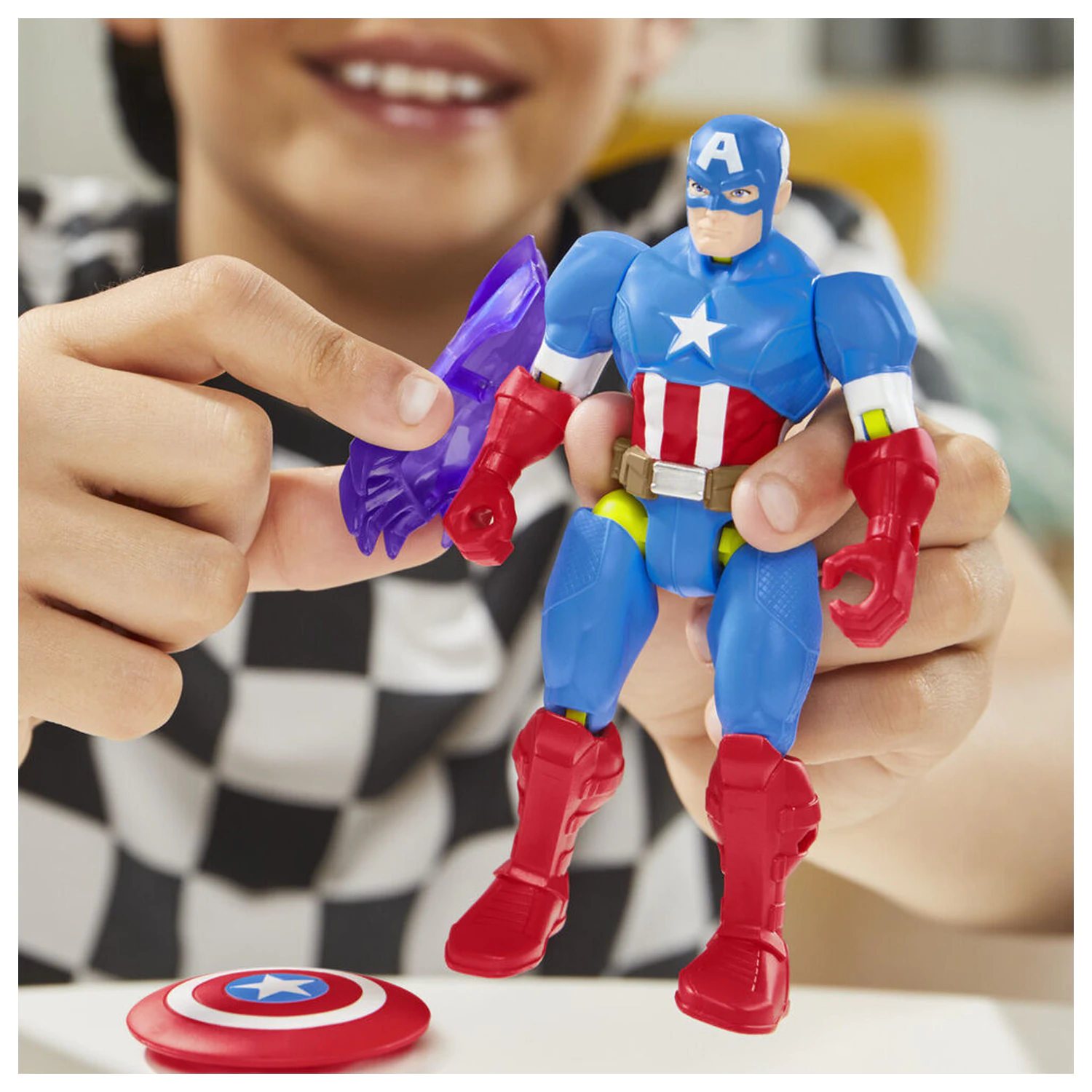 Marvel Mix Mashers Captain America Figur 12cm Produktfoto