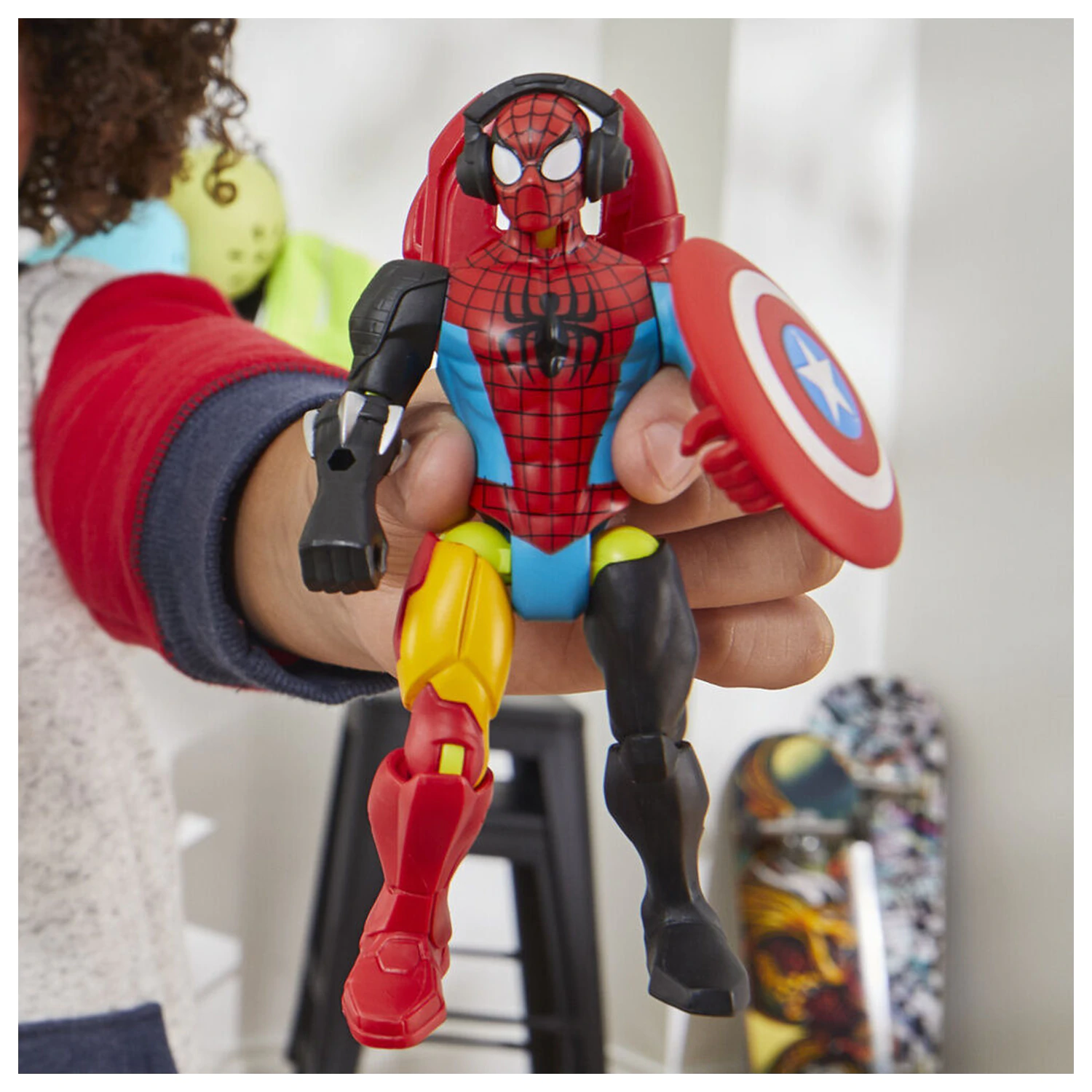 Marvel Mix Mashers Spider-Man Figur 12cm Produktfoto