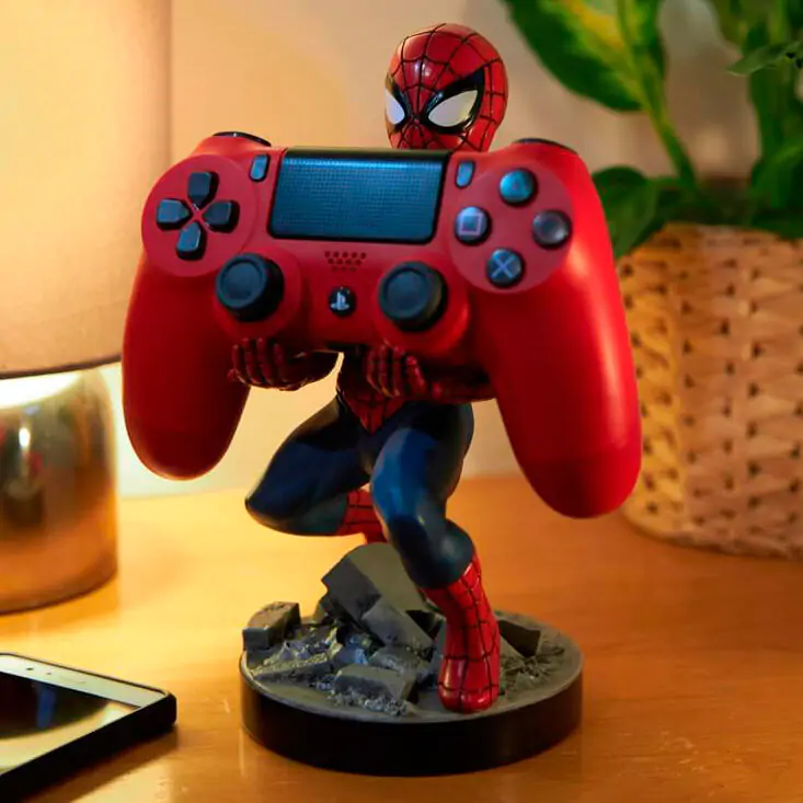 Marvel Controller/Telefonhalter Cable Guy New Spider-Man 20 cm Produktfoto