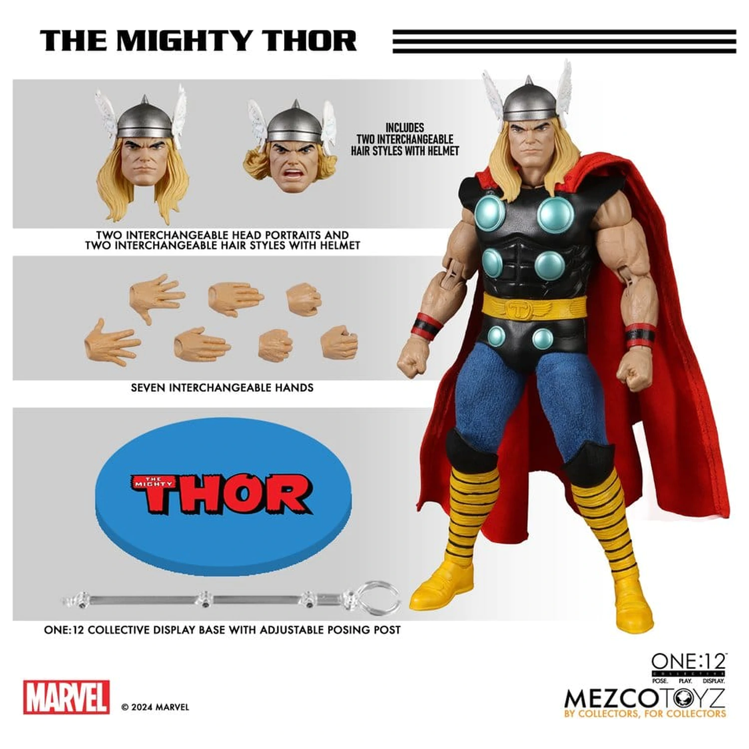 Marvel One:12 Collective Action Figur 1/12 The Mighty Thor 17 cm Produktfoto