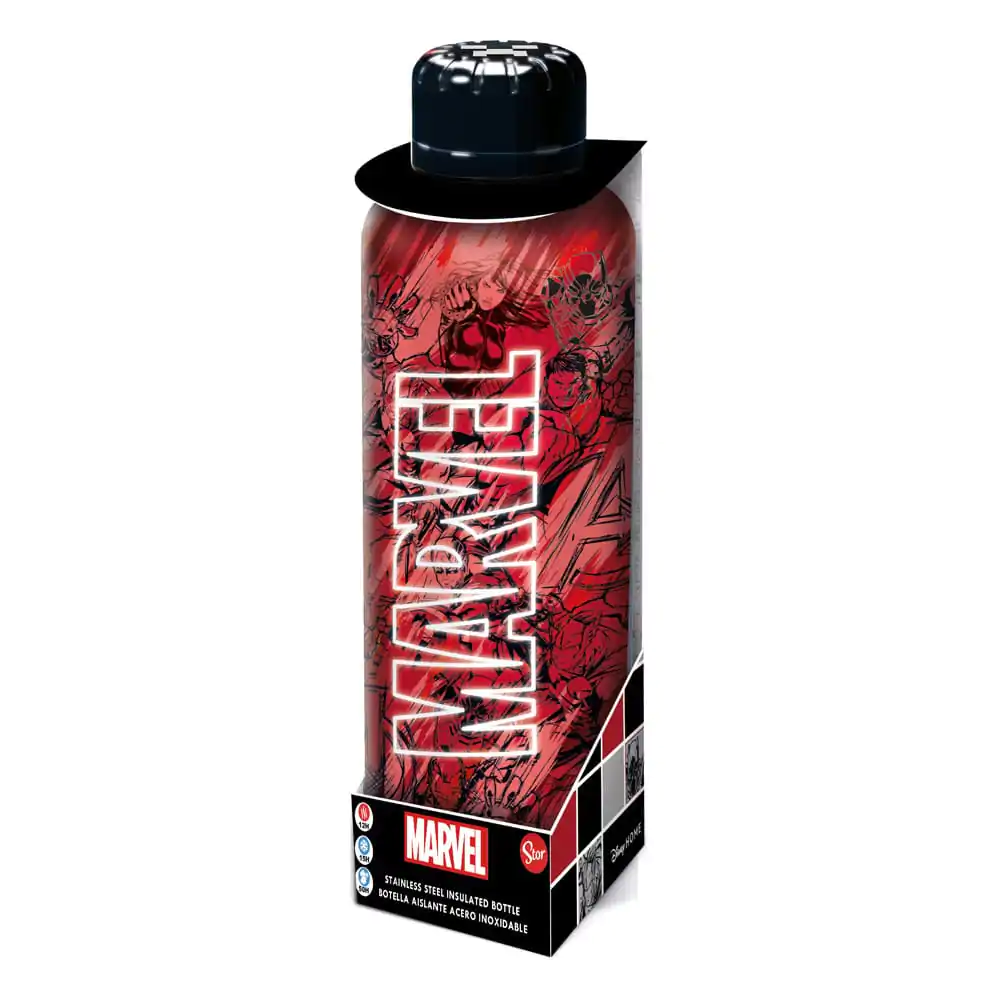 Marvel Edelstahl-Trinkflasche Marvel Pattern Produktfoto