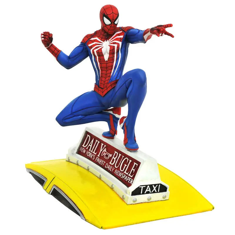 Spider-Man 2018 Marvel Video Game Gallery PVC Statue Spider-Man on Taxi 23 cm termékfotó