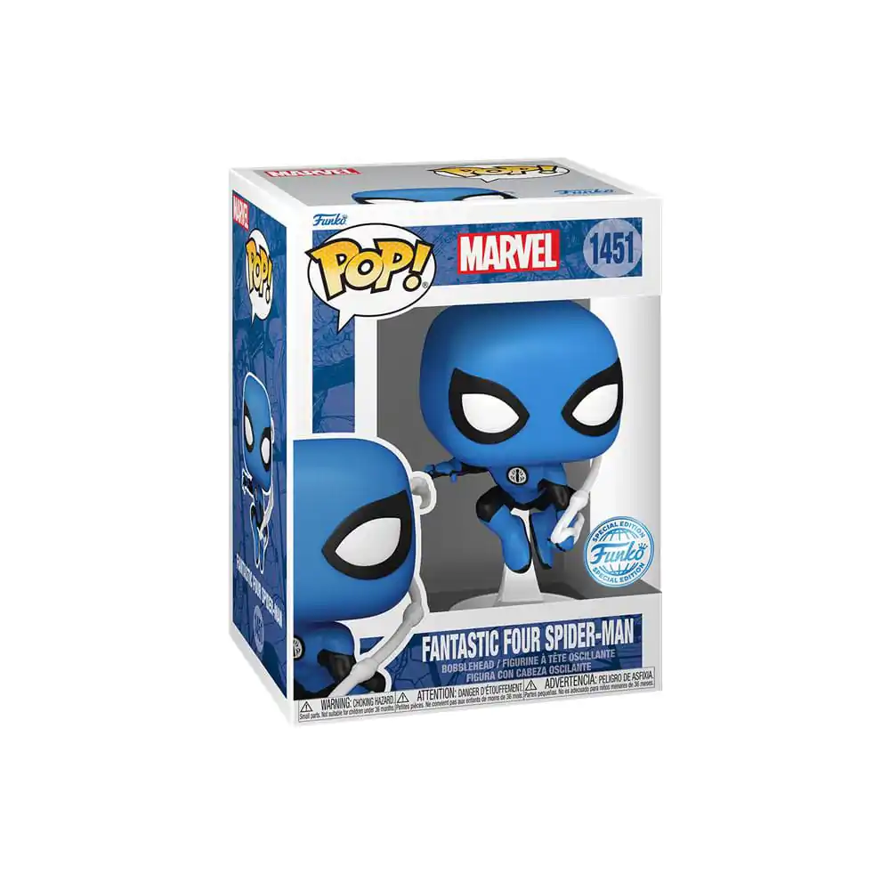 Marvel Pop! Fantastic Four Vinyl Figur Spider-Man Blue Suit Special Edition 10 cm Produktfoto