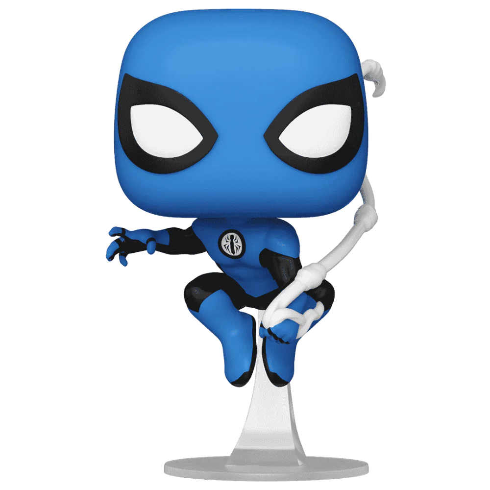 Marvel Pop! Fantastic Four Vinyl Figur Spider-Man Blue Suit Special Edition 10 cm Produktfoto