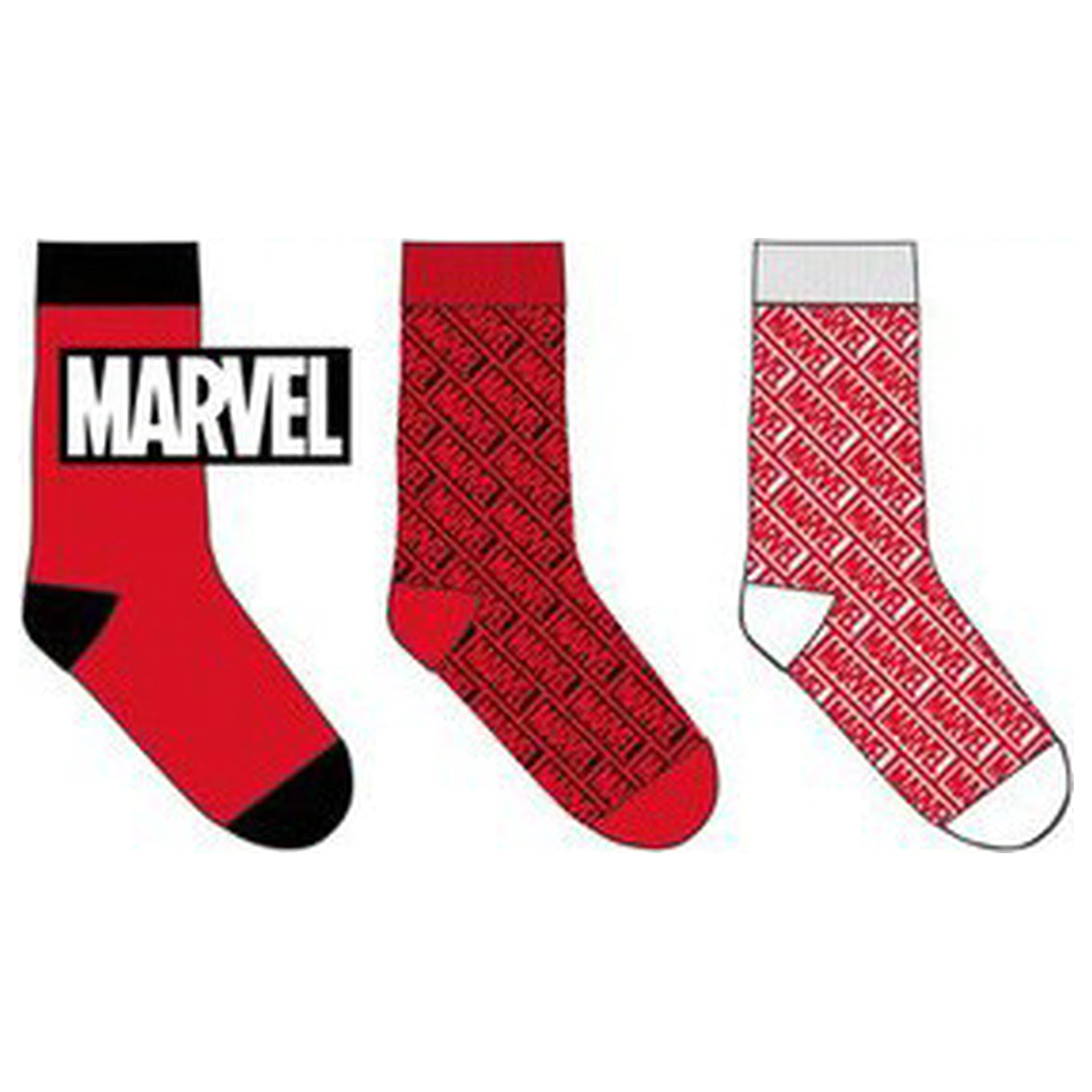Marvel rote Herrensocken 39/42 Produktfoto