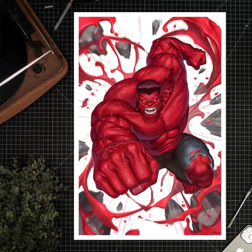 Marvel Red Hulk #1 Kunstdruck Red Hulk 61 x 41 cm - ungerahmt Produktfoto