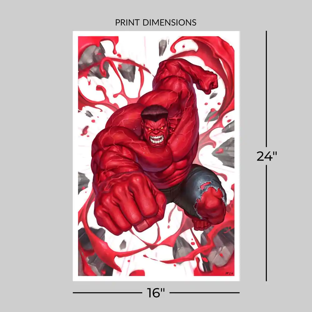 Marvel Red Hulk #1 Kunstdruck Red Hulk 61 x 41 cm - ungerahmt Produktfoto