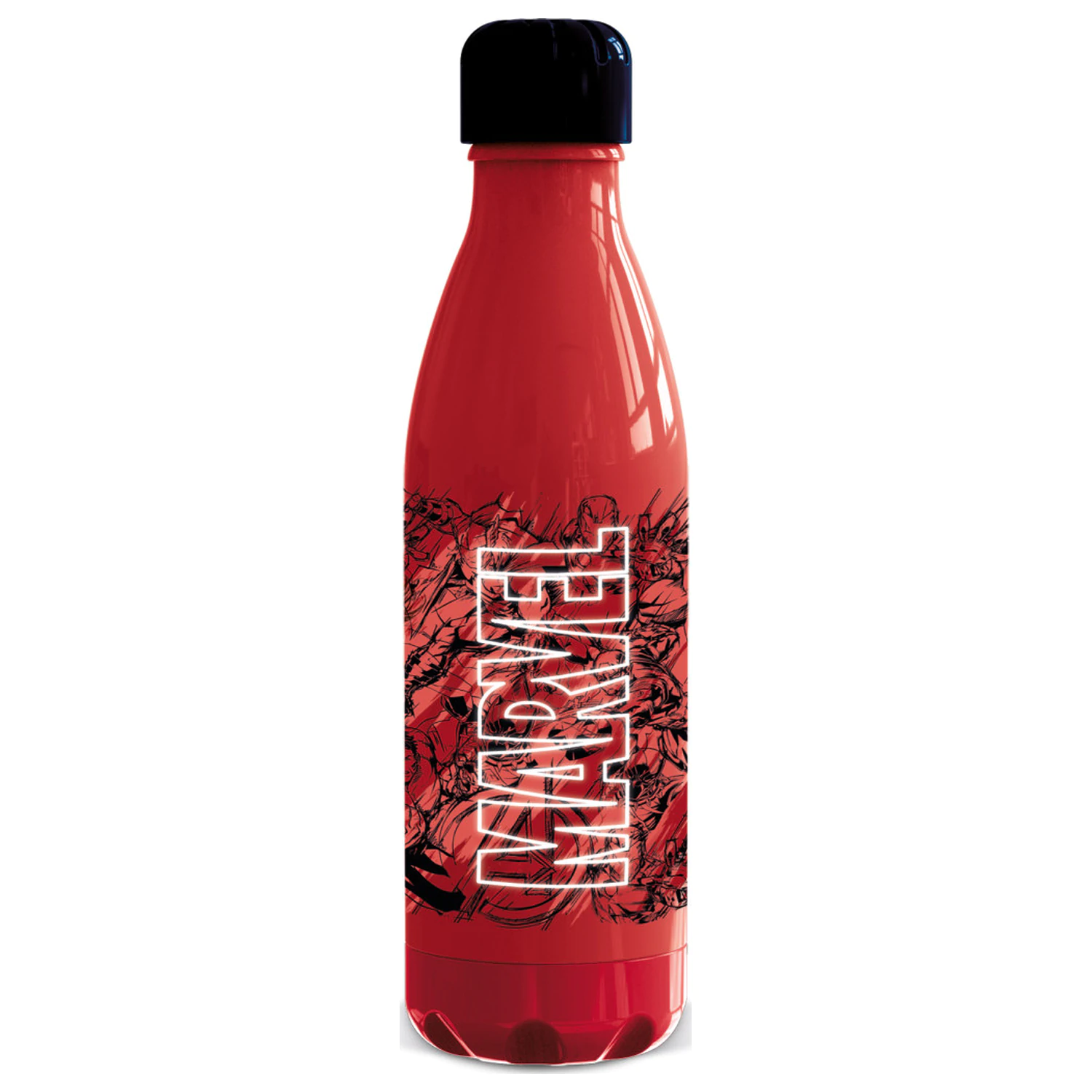 Marvel Rote Kunststoff Wasserflasche mit Schraubverschluss 660 ml Produktfoto