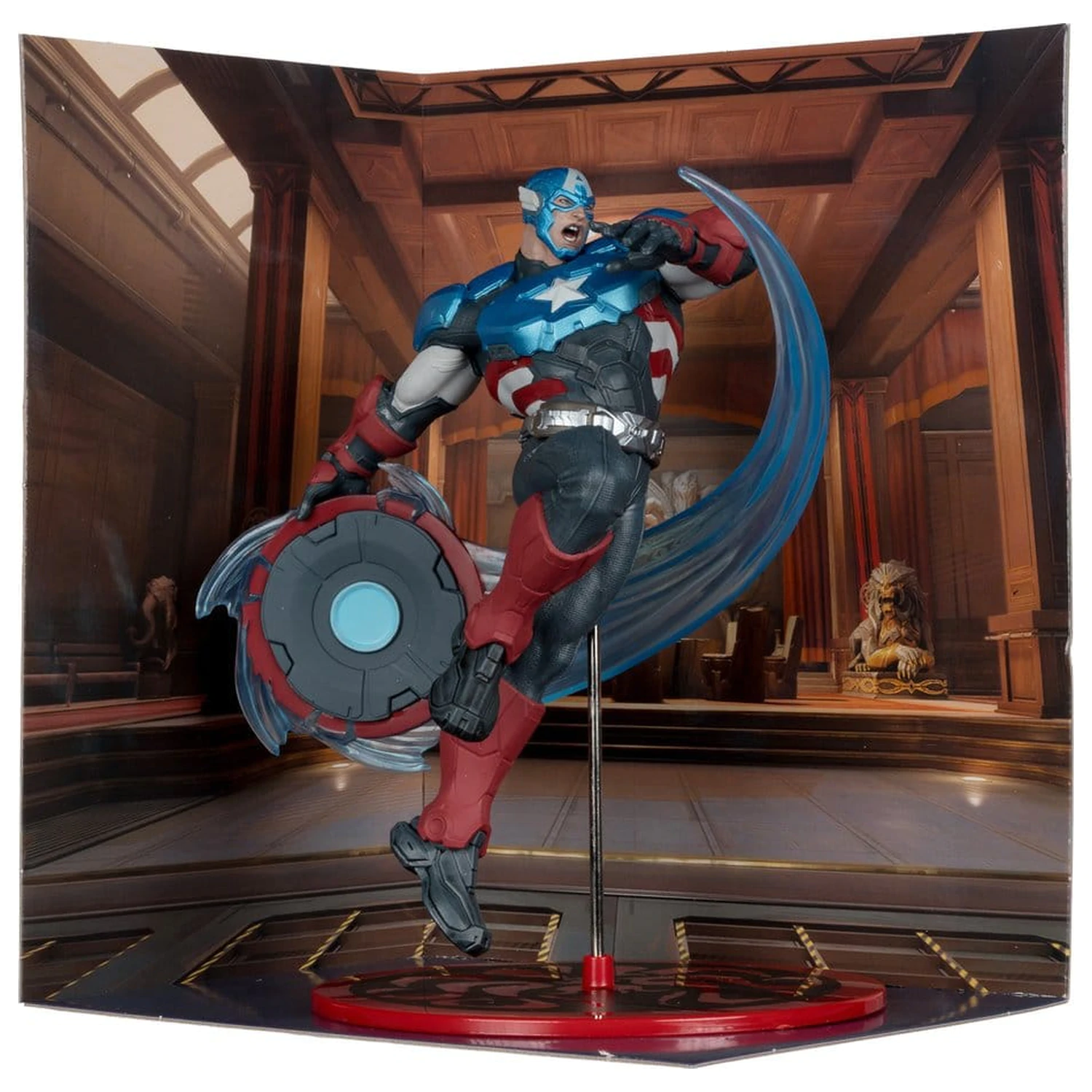Marvel Rivals Collection 1/10 Actionfigur Captain America 20 cm Produktfoto